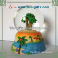 Resin Souvenir Snow Globe Palm Tree Designs